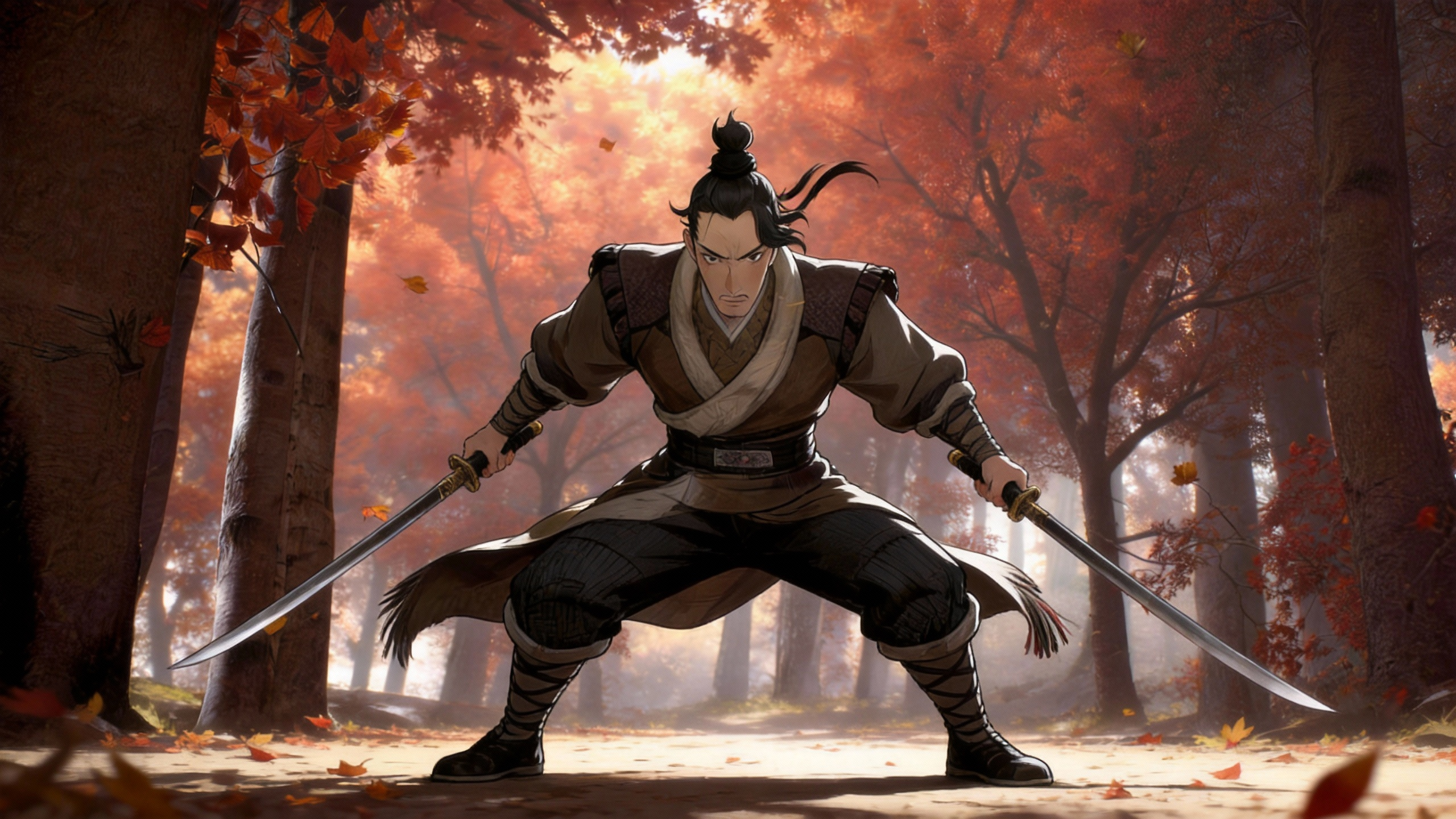 Dual-blade fighter back